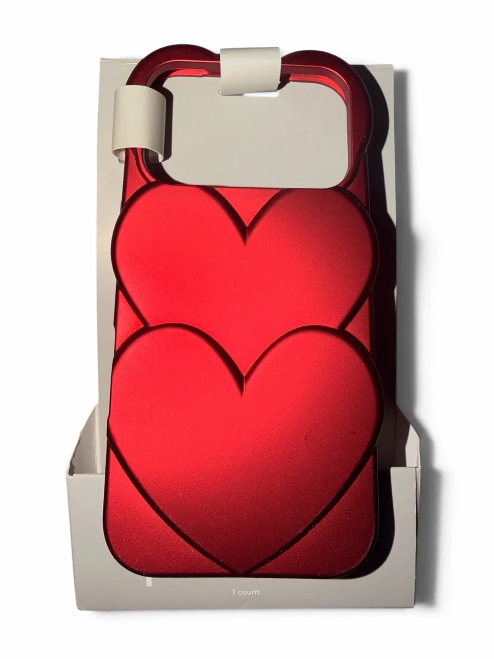 Red Heart Pattern Phone Case for iPhone 17 Pro